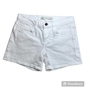 Joe’s White Denim Jean Shorts with Front Pockets and Back Pockets Made in USA